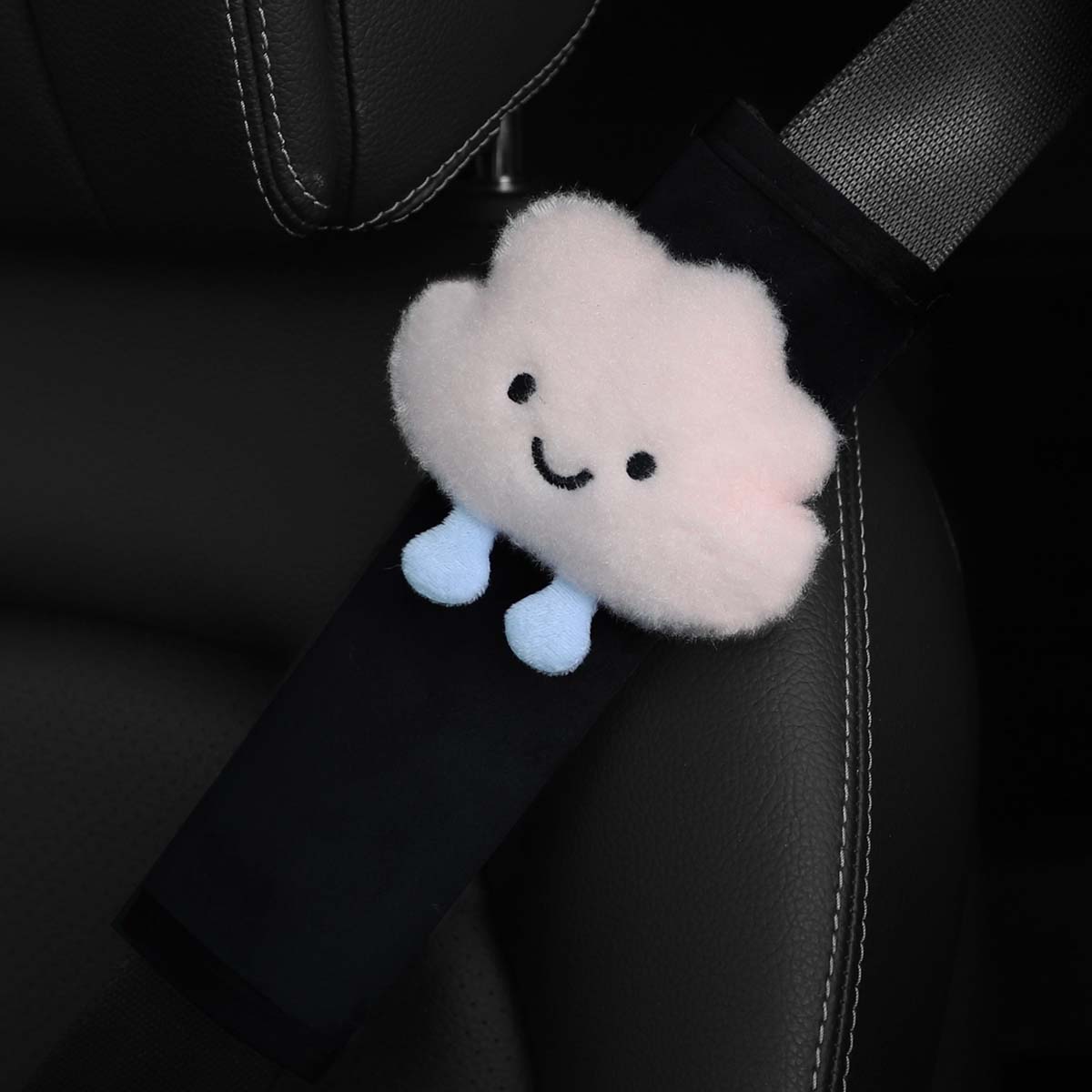 Cloud-Shaped Plush Car Shoulde - Infant Car Seat Cover ulasan dan harga